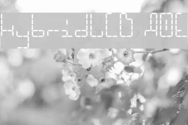 HybridLCD AOE Schriftart examples