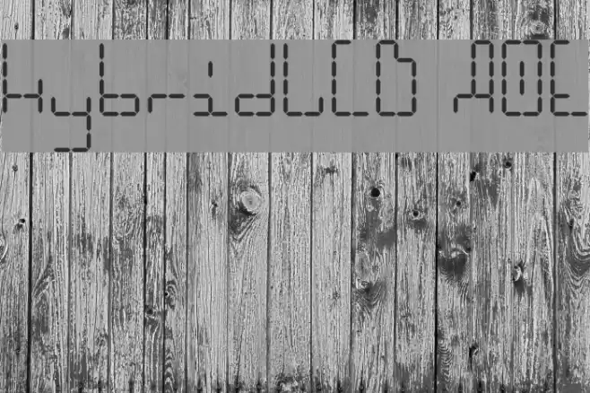 HybridLCD AOE Schriftart examples