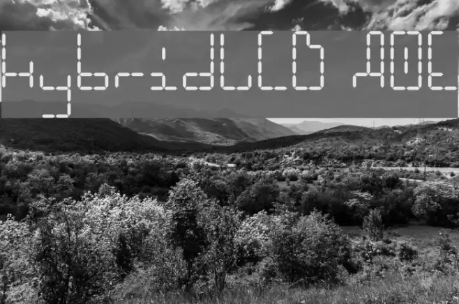 HybridLCD AOE Schriftart examples