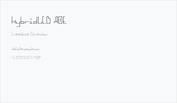 HybridLCD AOE Business Card