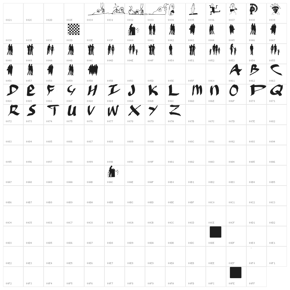 Hybride-Between Character Map