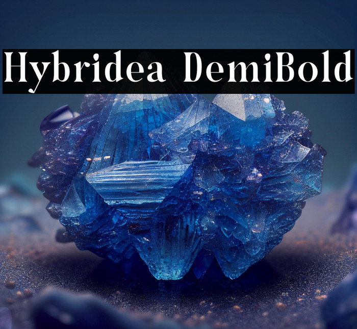 Hybridea DemiBold Example 1