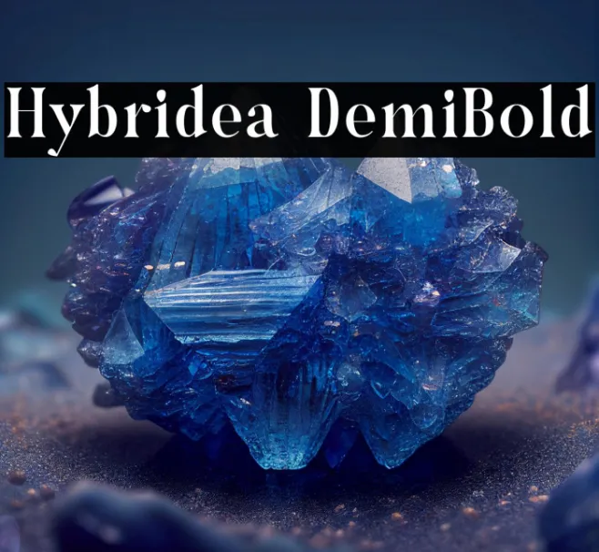 Hybridea DemiBold Example 1