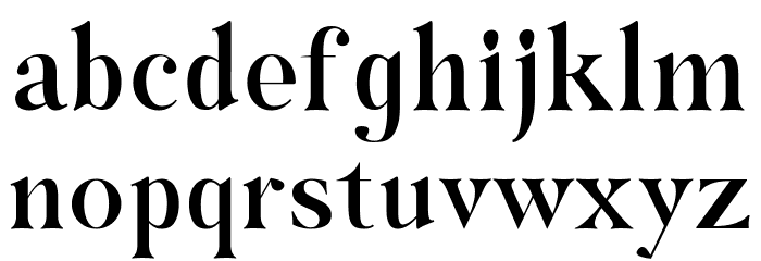 Hybridea DemiBold Font LOWERCASE
