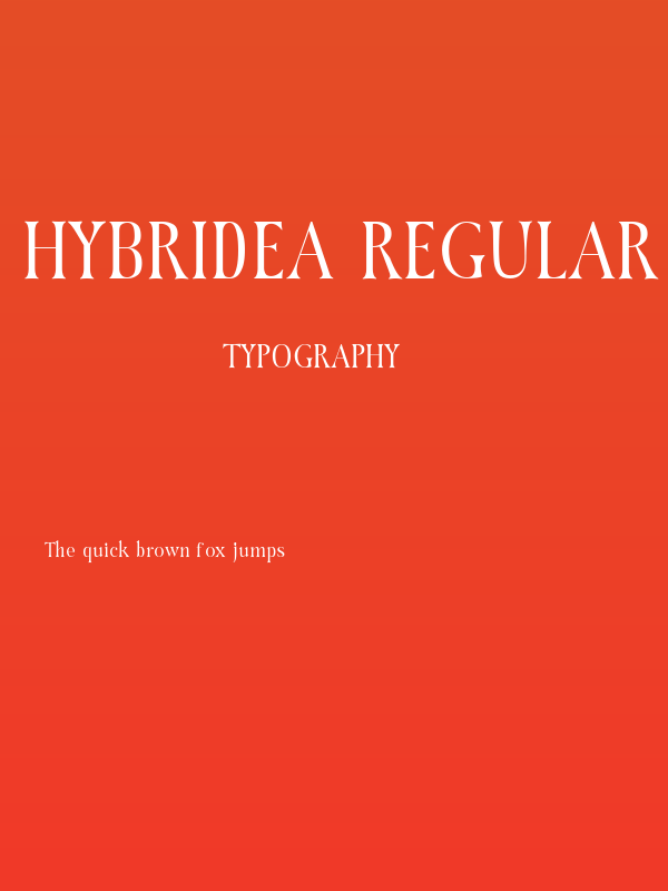 Hybridea Regular Poster