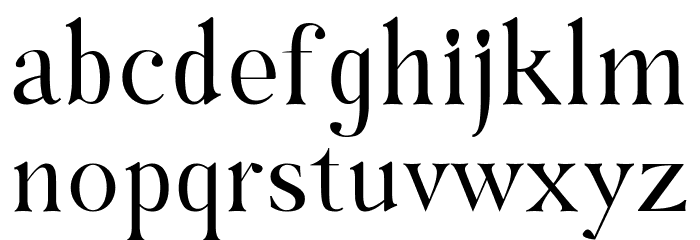 Hybridea Regular Font LOWERCASE