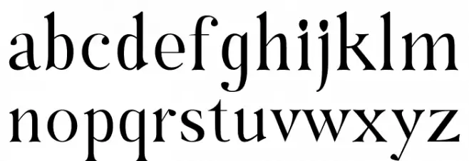 Hybridea Regular 字体 小写