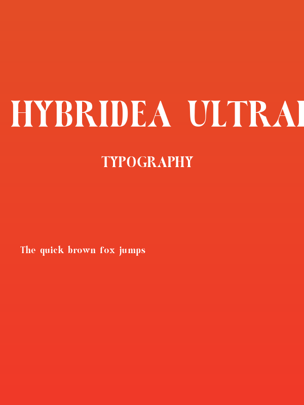 Hybridea UltraBold Poster