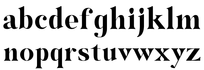 Hybridea UltraBold Font LOWERCASE