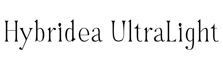 Hybridea UltraLight  免费字体下载