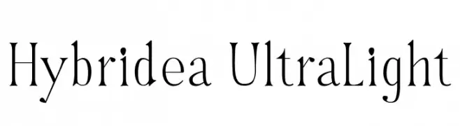 Hybridea UltraLight  フリーフォントのダウンロード