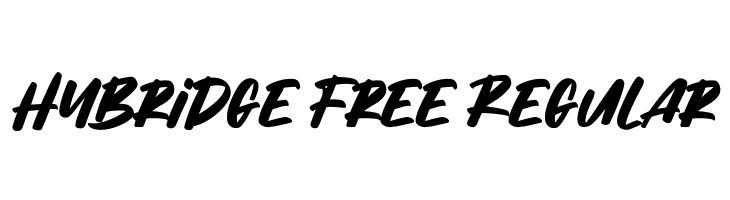 Hybridge Free Regular  font caratteri gratis