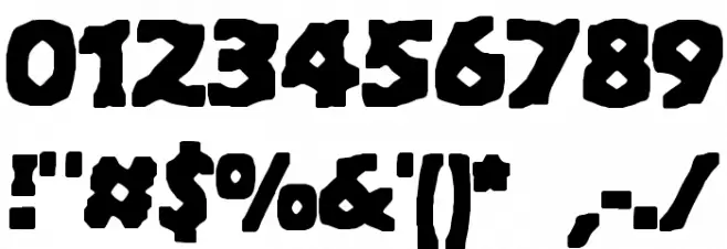 Hyde BRK Font OTHER CHARS