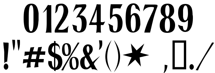 Hydra Font OTHER CHARS