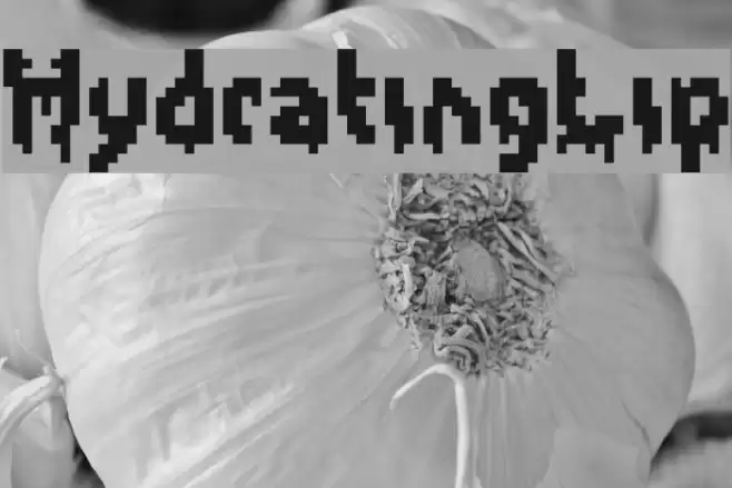 HydratingLip Font examples