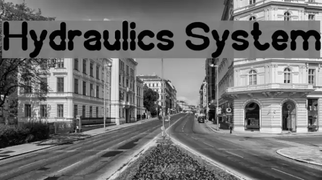 Hydraulics System Font examples