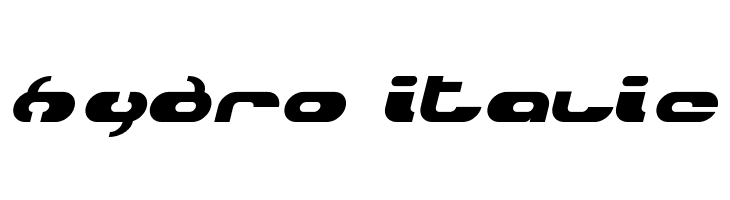 Hydro Italic  font caratteri gratis