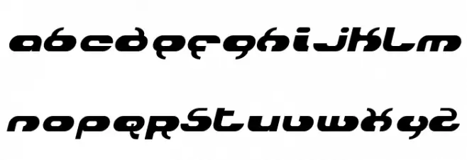 Hydro Italic Caratteri MAIUSCOLE