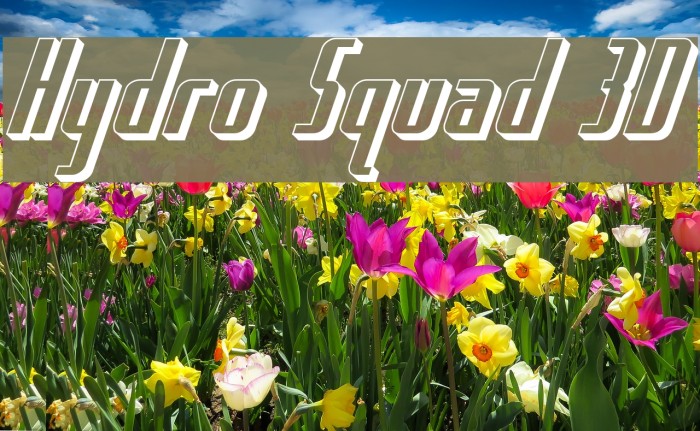 Hydro Squad 3D Font examples