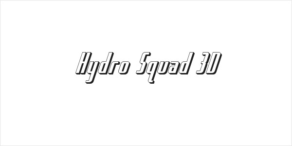 Hydro Squad 3D Logo