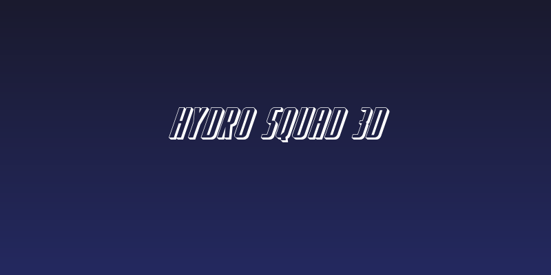 Hydro Squad 3D Social Header