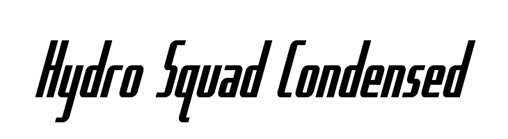 Hydro Squad Condensed  免费字体下载