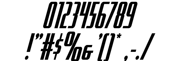Hydro Squad Condensed Font OTHER CHARS