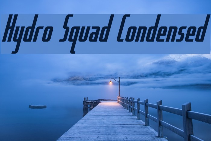 Hydro Squad Condensed Font examples