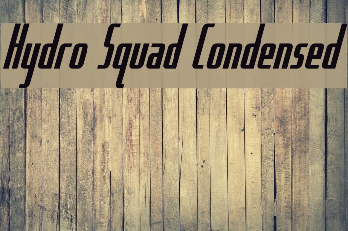 Hydro Squad Condensed Font examples