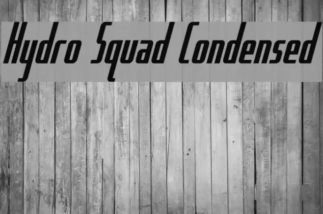 Hydro Squad Condensed خط examples