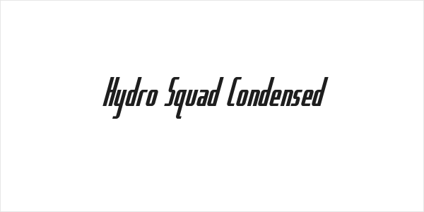 Hydro Squad Condensed Logo