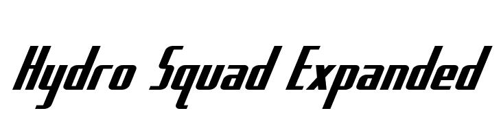 Hydro Squad Expanded Font