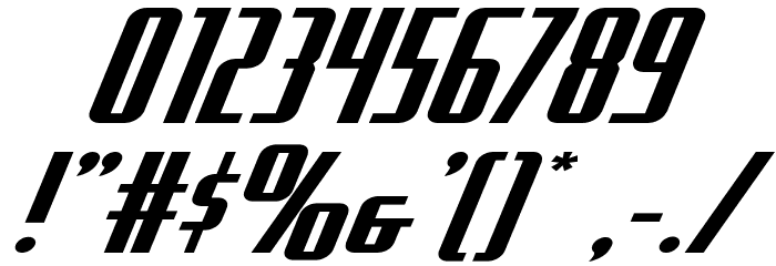 Hydro Squad Expanded Font OTHER CHARS