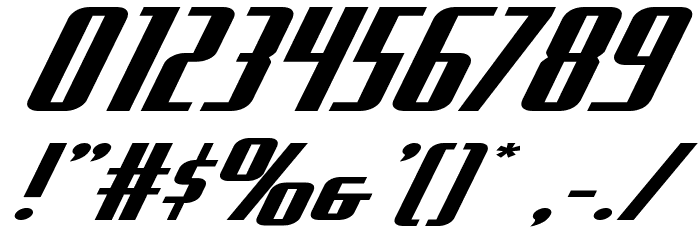 Hydro Squad Extra-Expanded Font OTHER CHARS
