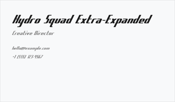 Hydro Squad Extra-Expanded Business Card