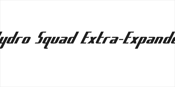 Hydro Squad Extra-Expanded Logo