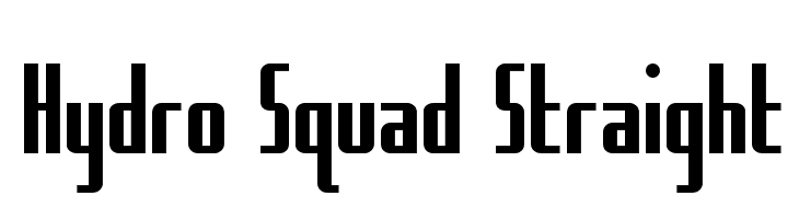 Hydro Squad Straight  नि: शुल्क फ़ॉन्ट्स डाउनलोड
