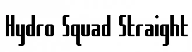 Hydro Squad Straight  Descarca Fonturi Gratis