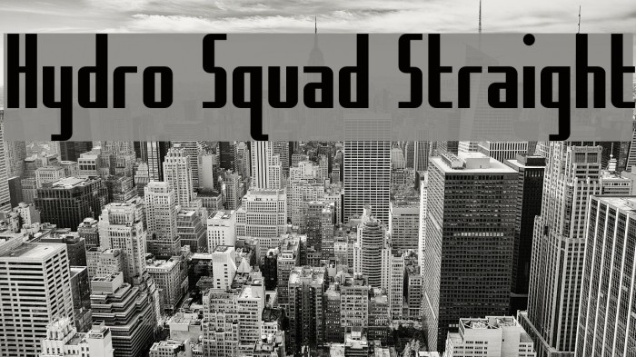 Hydro Squad Straight Font examples