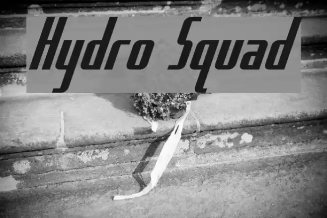 Hydro Squad Font examples