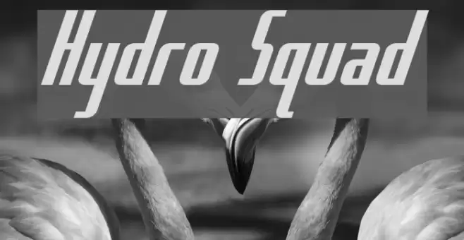Hydro Squad Font examples