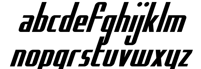 Hydro Squad Font LOWERCASE