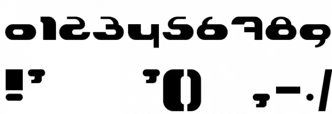 Hydro Font OTHER CHARS