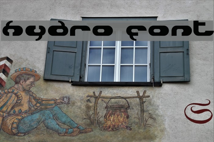 Hydro Font examples