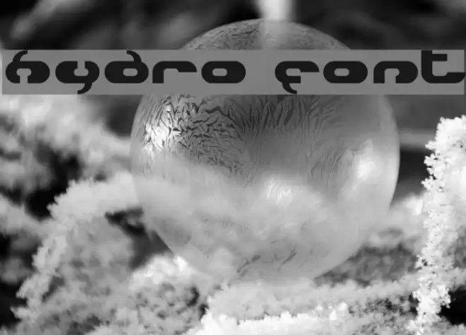 Hydro Font examples