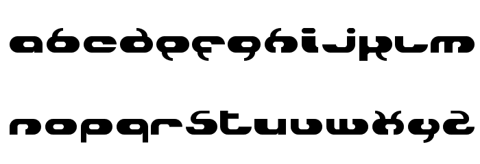 Hydro Font LOWERCASE