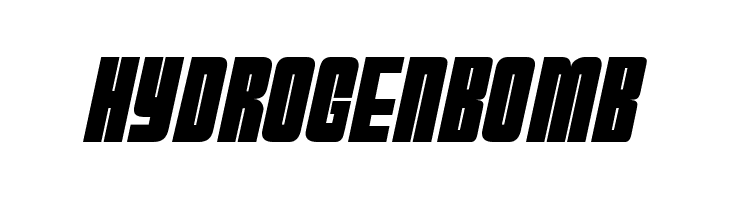 HydrogenBomb  フリーフォントのダウンロード