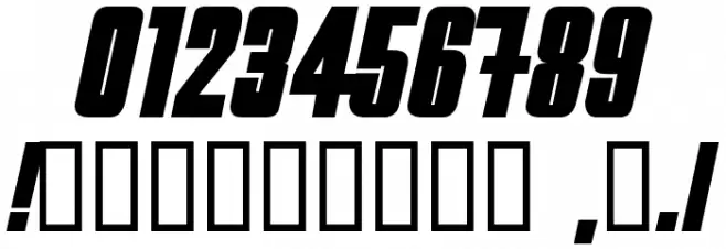 HydrogenBomb Font OTHER CHARS