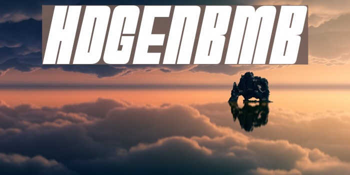 HydrogenBomb Font examples