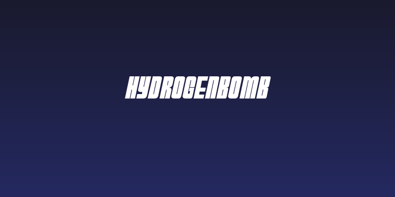 HydrogenBomb Social Header